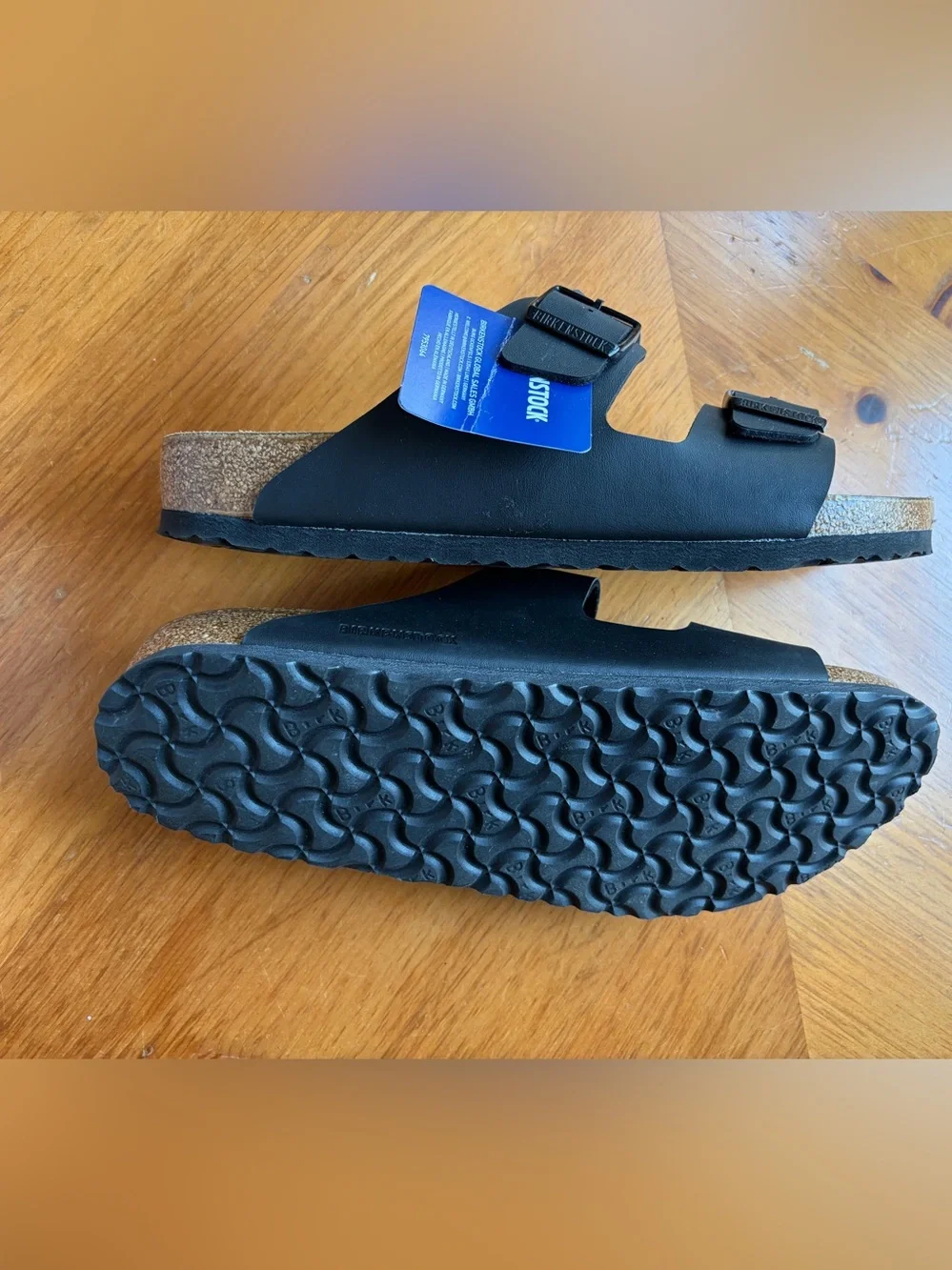 Arizona Birkenstock man’s black sandals 45/290/M12